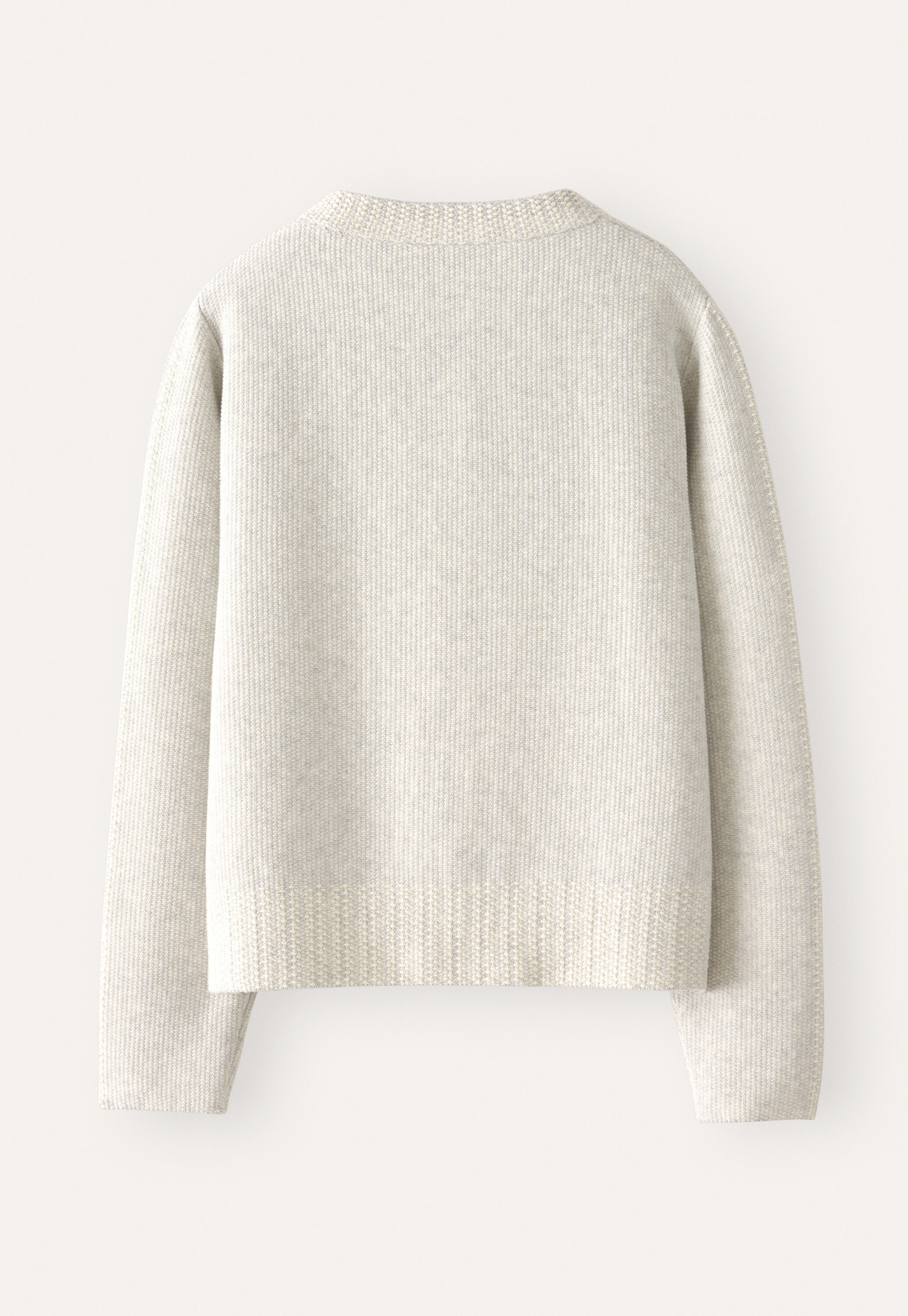 Inlay-stitch cardigan