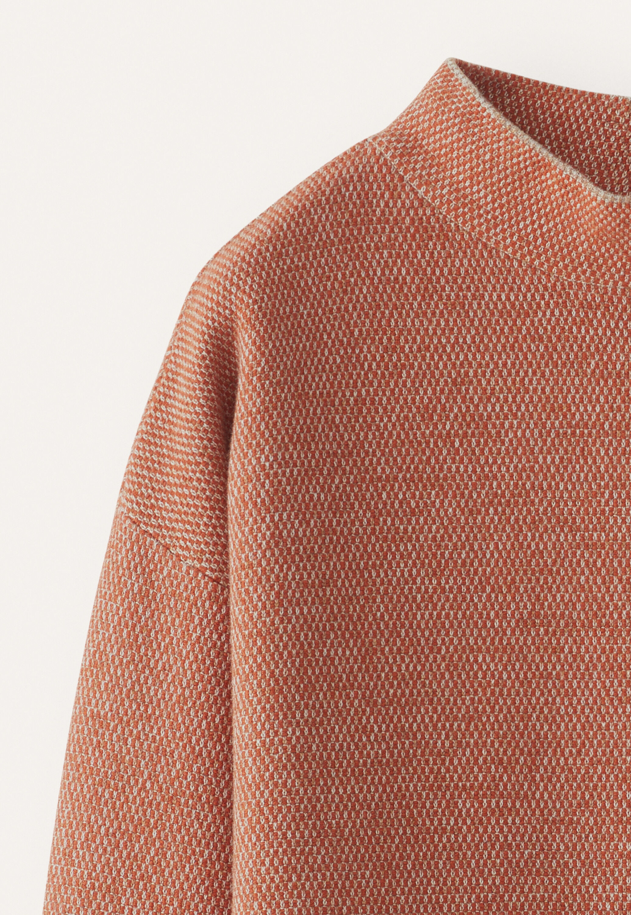 Inlay-stitch sweater