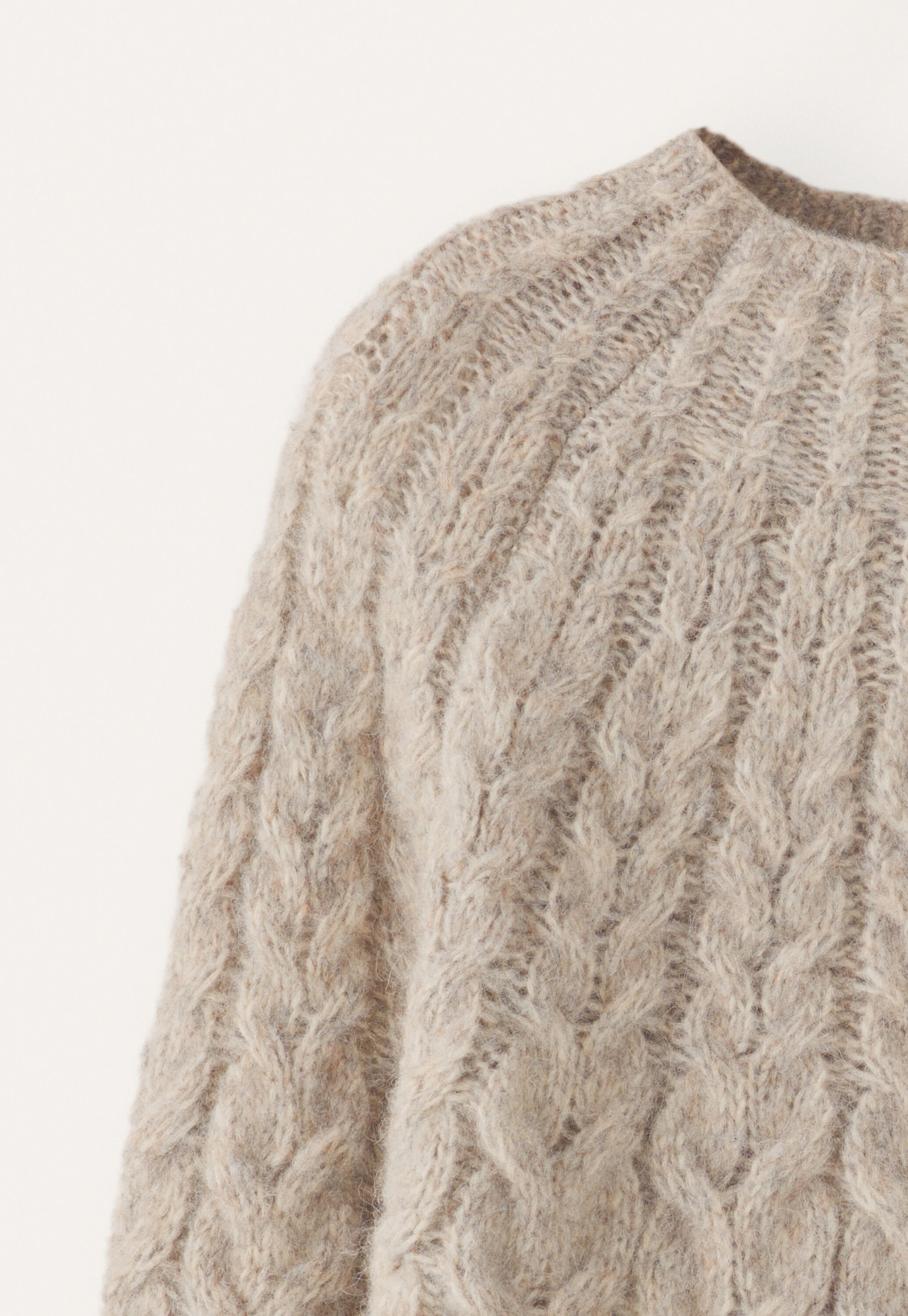 Cable-stitch sweater