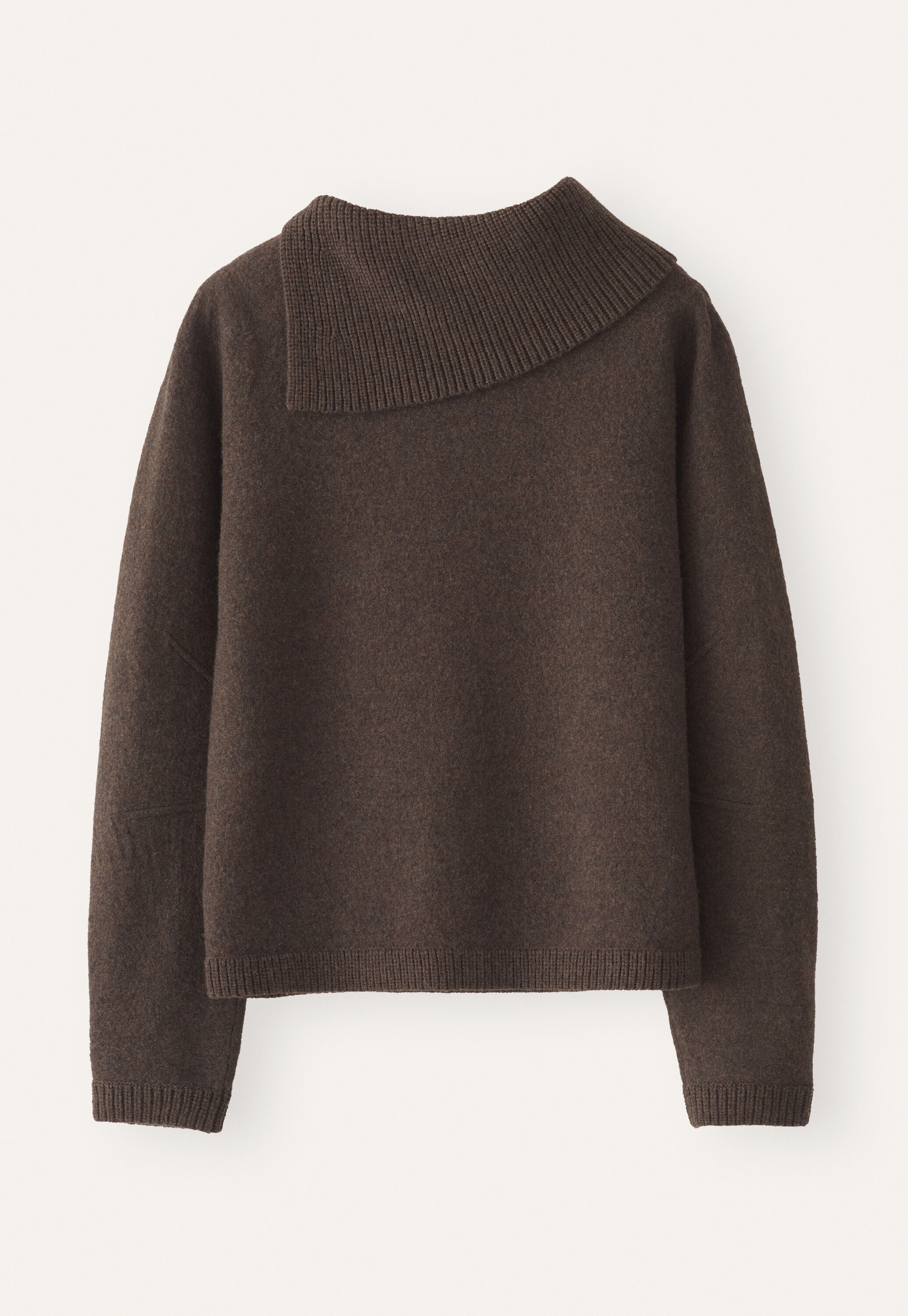Split-collar sweater