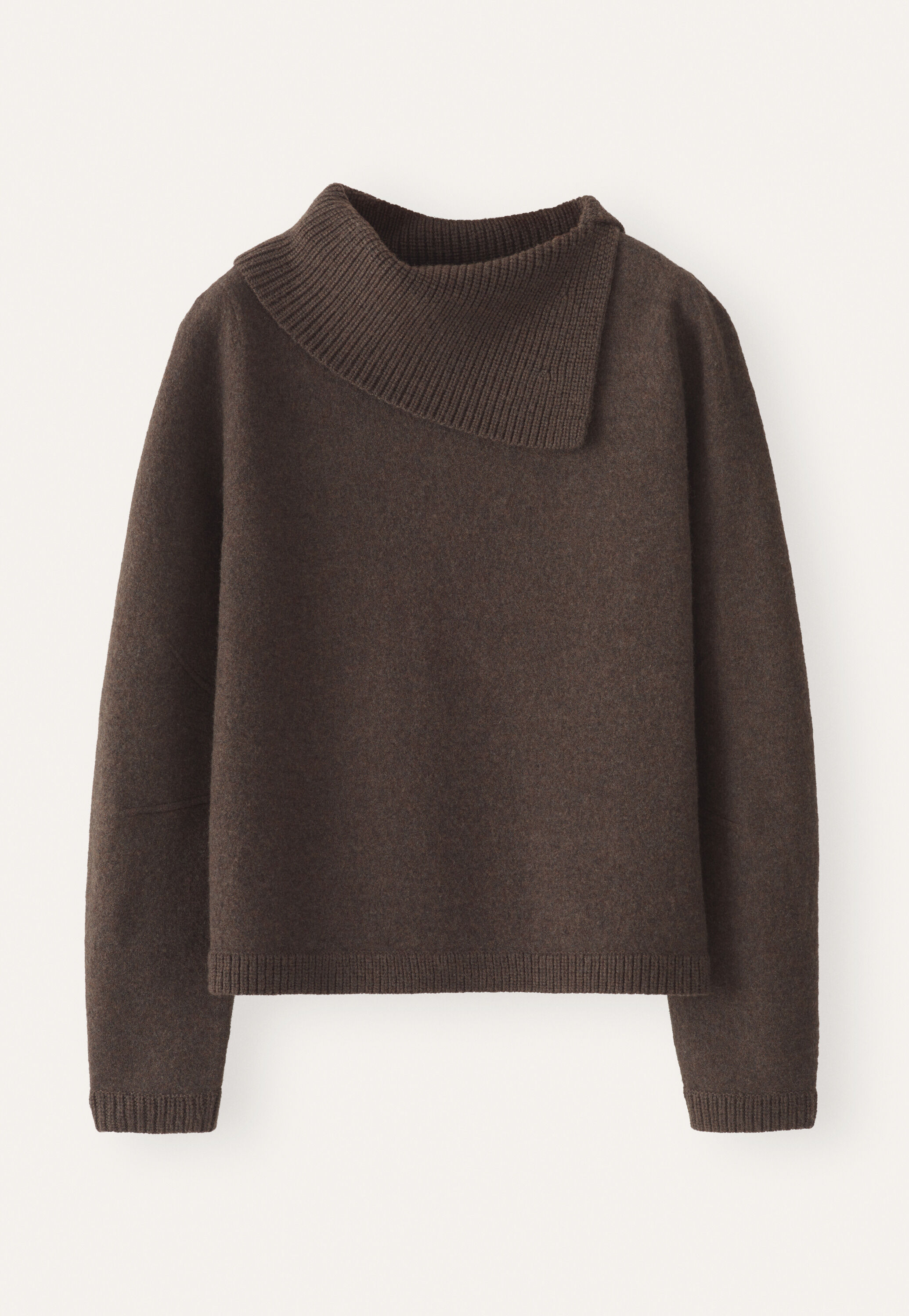 Split-collar sweater