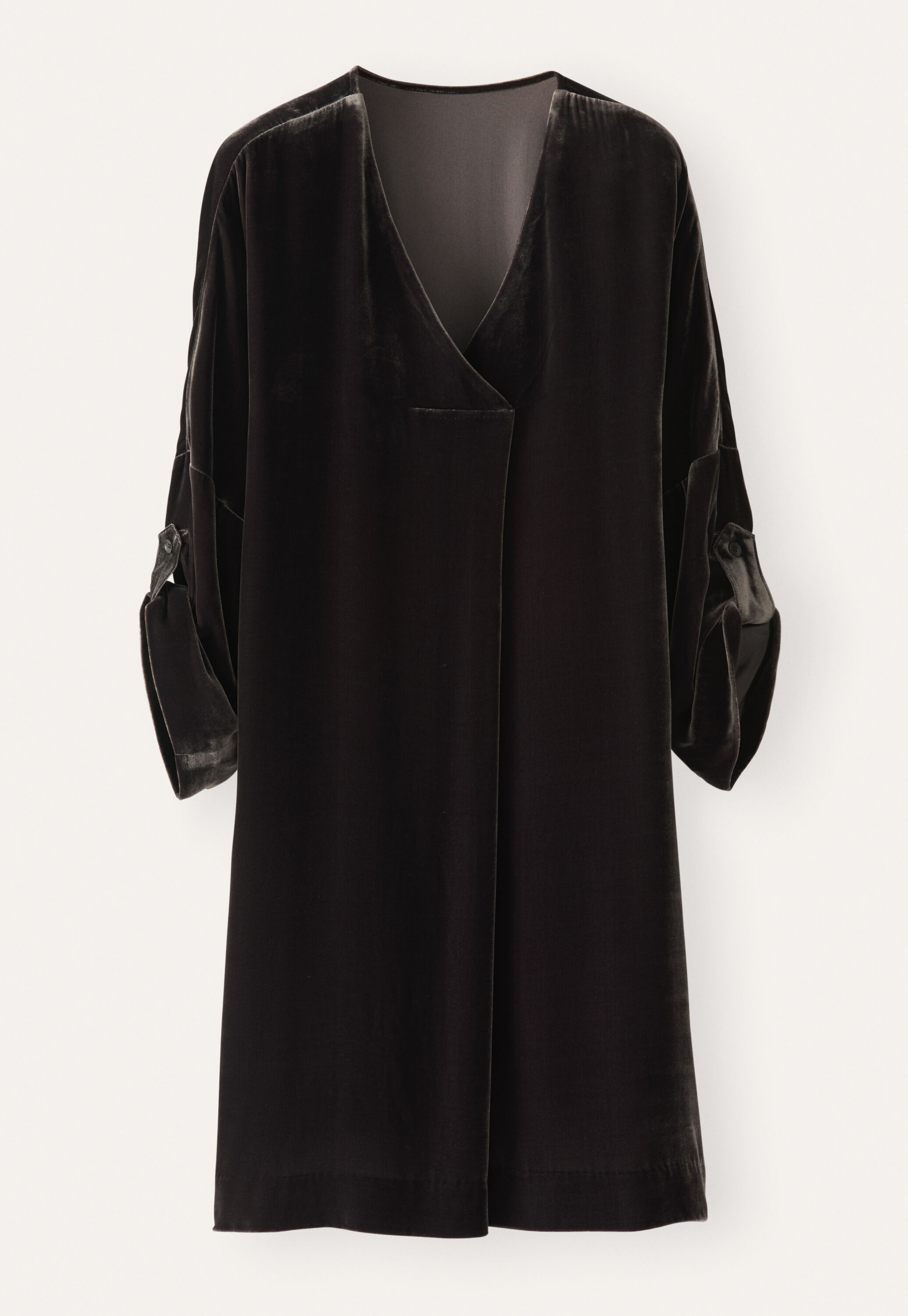Velvet v-neck dress