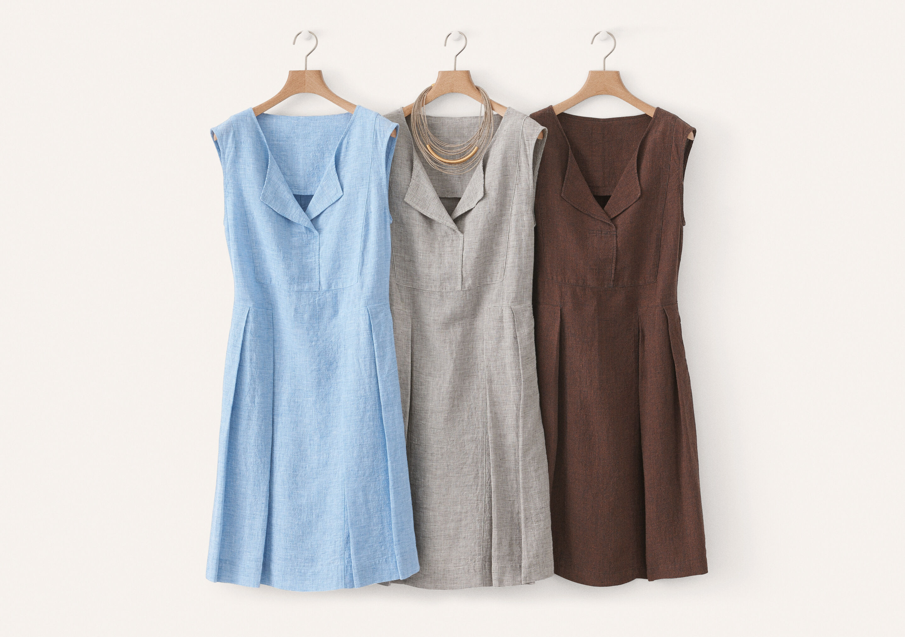 Peplum-detail dress